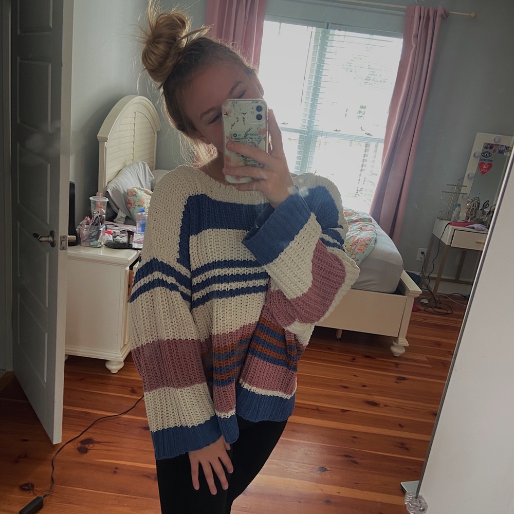 Oversized Striped Sweater